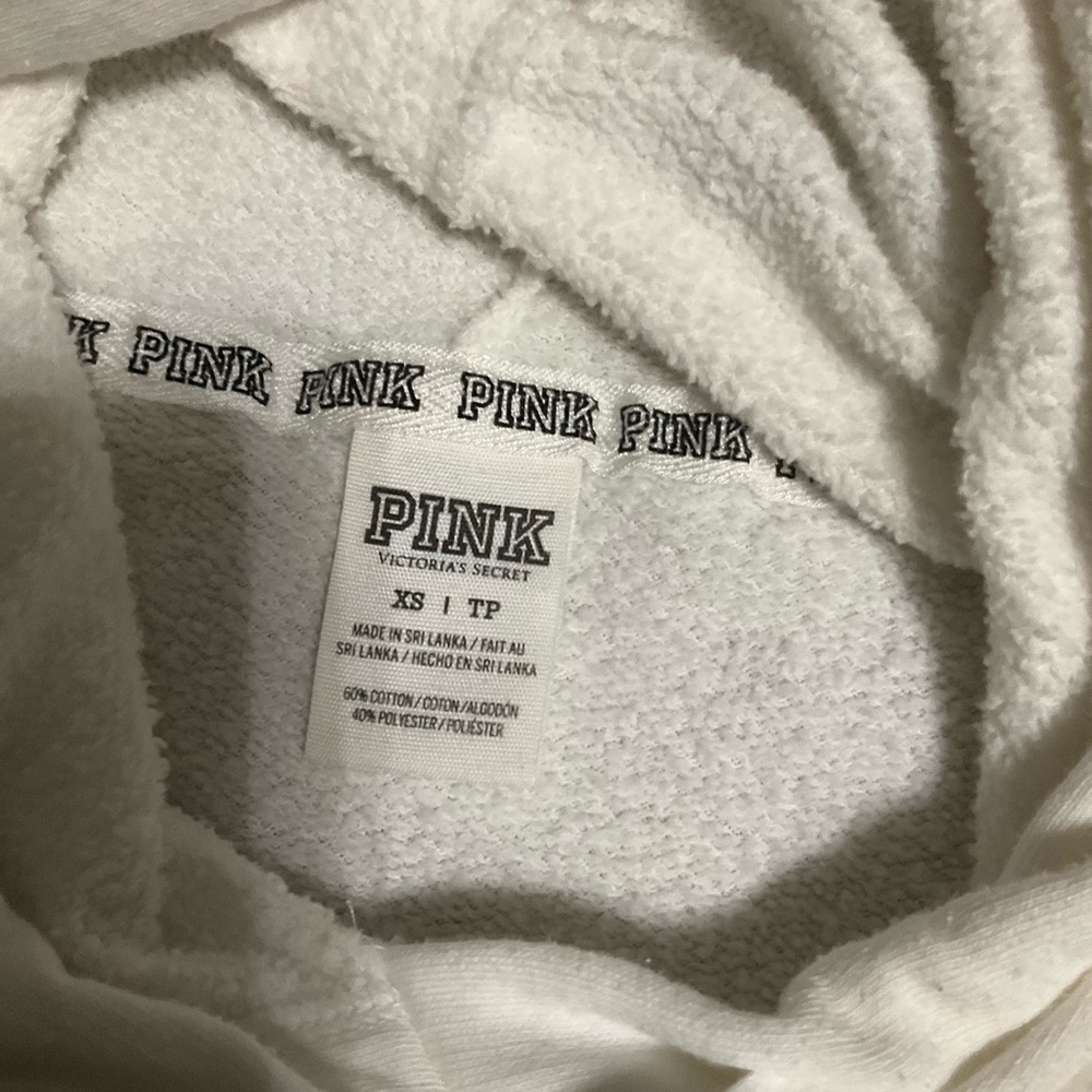 🤍vs pink studded hoodie Victoria secret - Picture 2 of 6